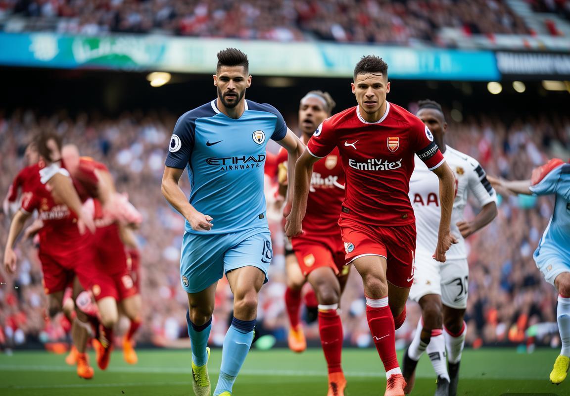 英超联赛积分榜：曼城强势领跑争冠，欧战席位竞争白热化